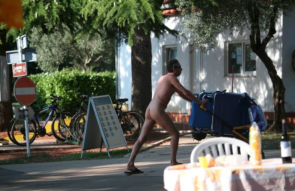 Park Side Street Pass-Bys photos - Living together in nature is a hallmark of nudists