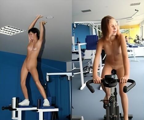 Nudists in the gym pics - Travel with elements of naturism