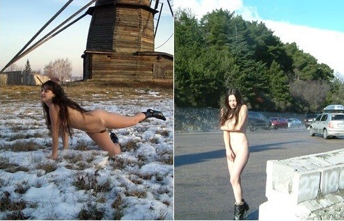 Beautiful Suntan Stretches-Winter Sport pics - Overcoming inhibitions is one of the goals of nudism