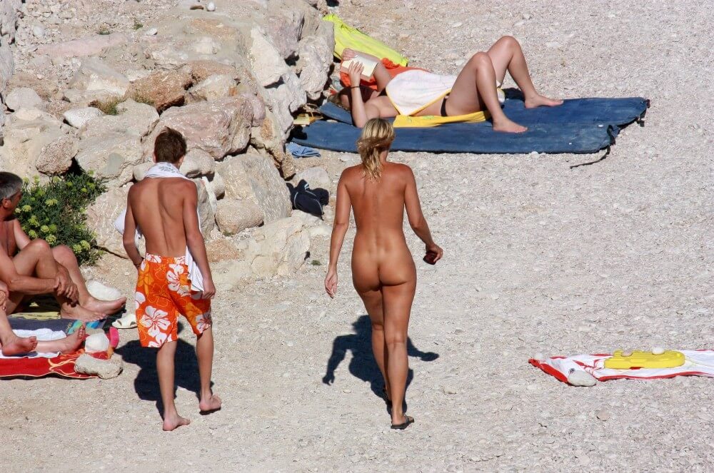 European Beach Entrance pics - A naturist strives for inner harmony and emotional balance