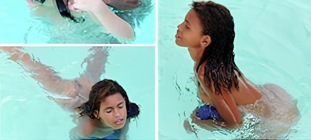Brazil naturism gallery, Tropic Pool Sunbath 2 - Naturists live in harmony with nature