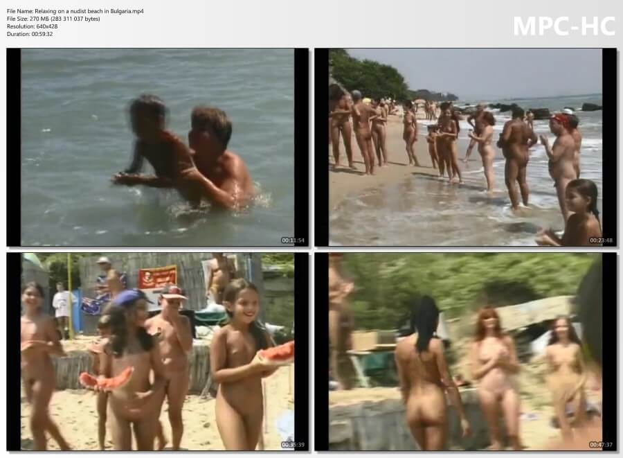 Relaxing on a nudist beach in Bulgaria - Naturists live freely and naturally