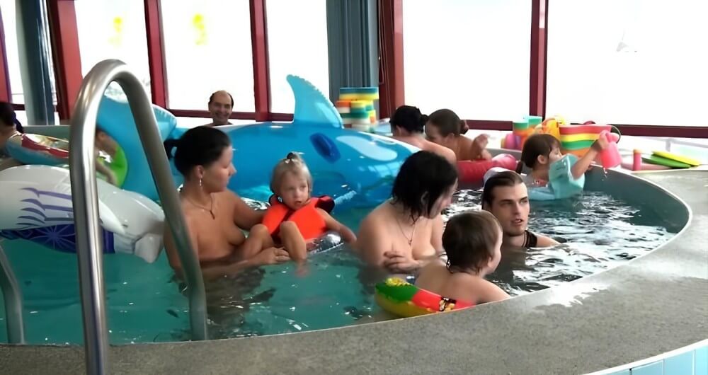 Indoor Swim Exercise - Happiness is achieved through embracing naturism