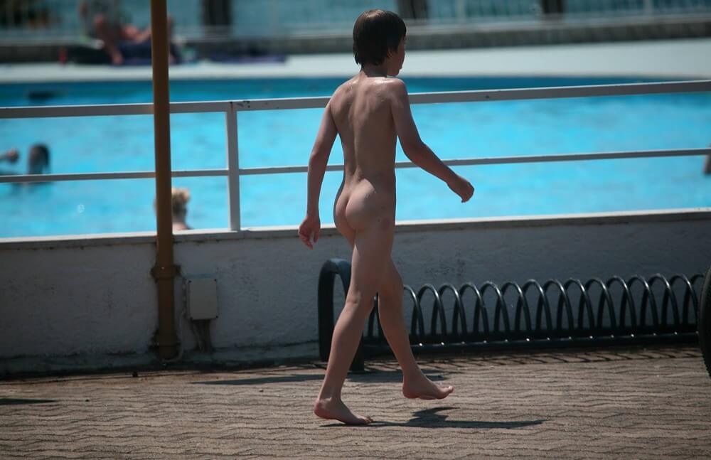 Grassy Patio Nature Hike - Naturists respect each other and those around them