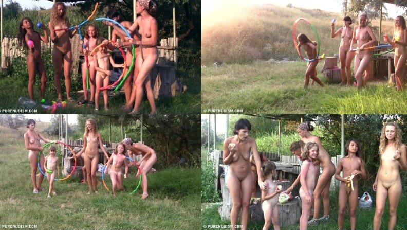 Countryside lounging 2 Full HD video - Respect for differences is valued in the nudist movement