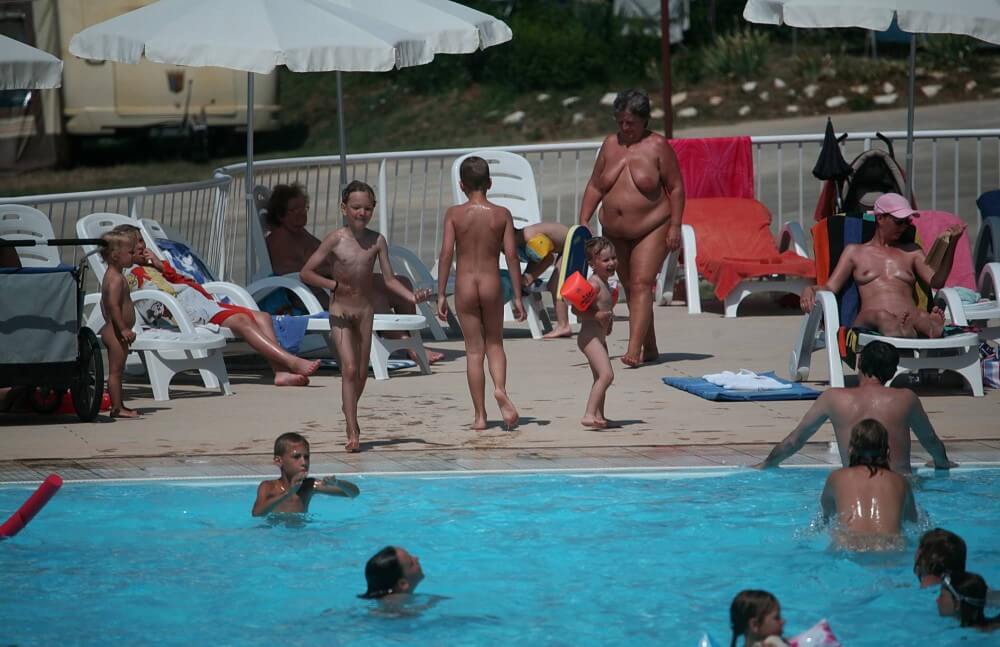 Naturist Afternoon Pool Games pics - Belief in oneself and ones own strengths are important qualities for practitioners of naturism and nudism