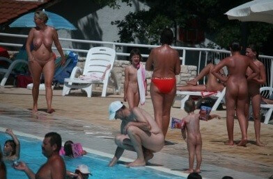 Enjoying The Sunny Pool gallery - One of the most striking examples of naturism