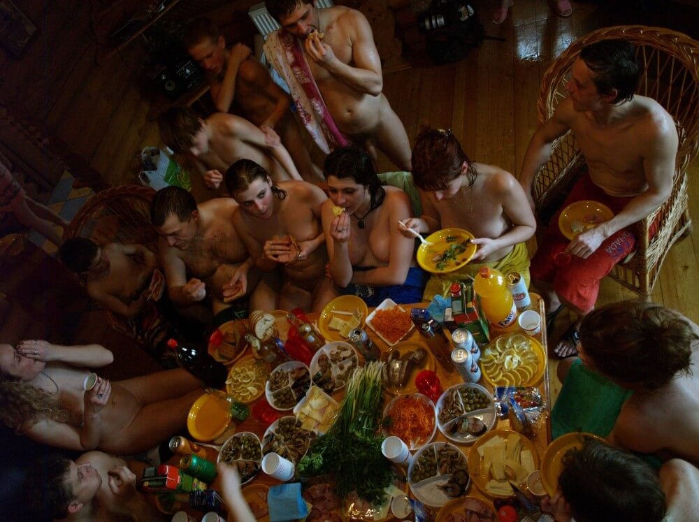 Family Valentines Dinning pics - Are required to remain naked at all times