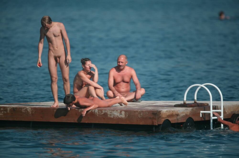 Naturist Family Water Slab pics - Nudism and naturism promote respect for natural beauty and diversity