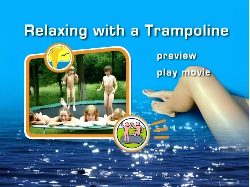 Naturist Freedom: Relaxing with a trampoline DVD - Nature serves as the bodys natural clothing