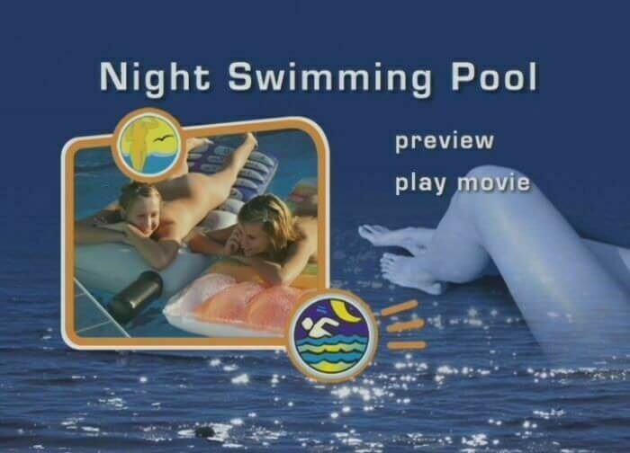 Naturist Freedom: Night swimming pool - The naked body is an expression of beauty