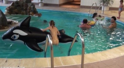 Naturism - Indoor dolphin ride Full HD upd - Respect for one another and for the natural world are key principles of nudism and naturism