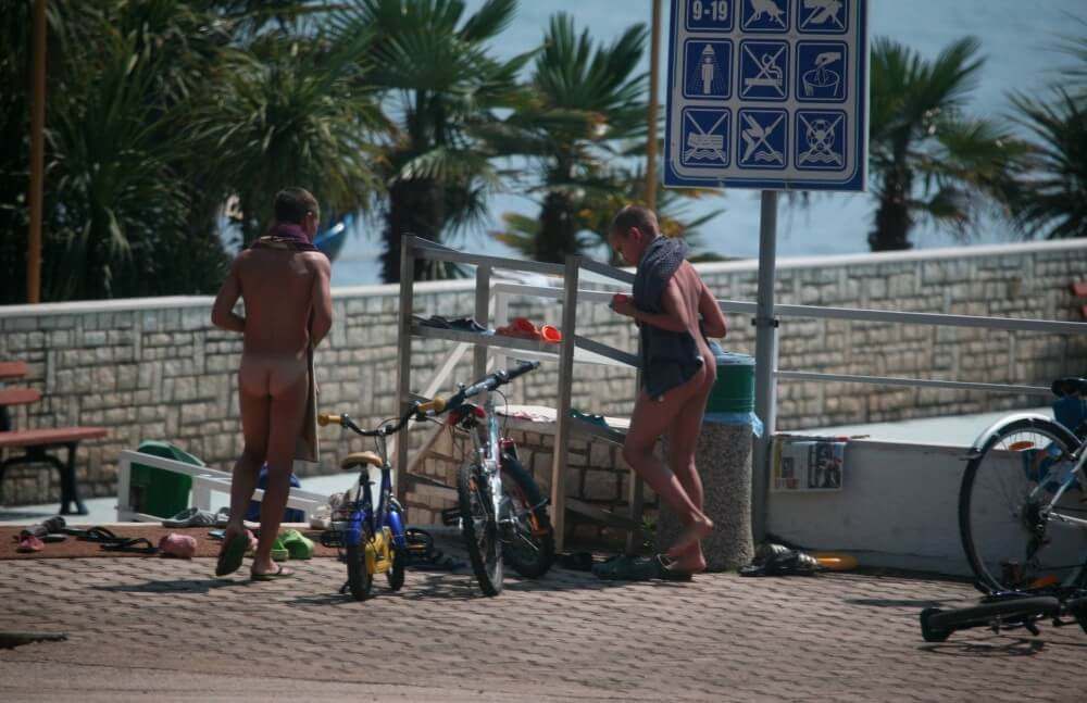 Nudism in a German water park photo - Naturism and nudism as a path to spiritual balance and inner peace