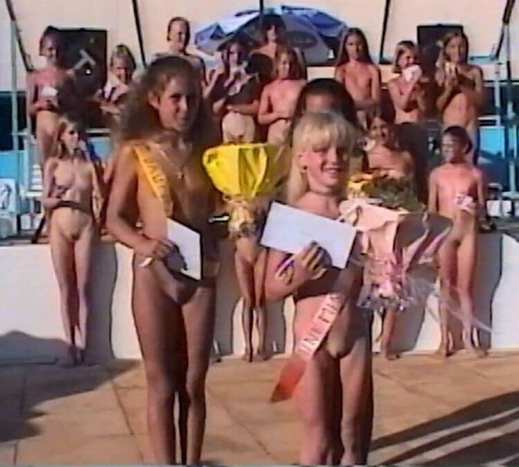 Poolside Pageant Classics Full HD video - Nudists relax beautifully—a sight to behold